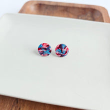 Load image into Gallery viewer, Sophie Studs - Magenta Teal