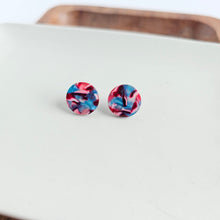 Load image into Gallery viewer, Sophie Studs - Magenta Teal