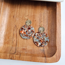 Load image into Gallery viewer, Zoey Earrings - Seafoam &amp; Rust
