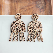 Load image into Gallery viewer, Willow Earrings - Brown Dot