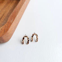 Load image into Gallery viewer, Archie Mini Studs - Brown Dot