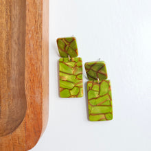 Load image into Gallery viewer, Ida Earrings - Army Green

