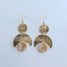 Load image into Gallery viewer, Eclipse Earrings - Golden Ivory
