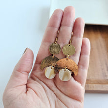 Load image into Gallery viewer, Eclipse Earrings - Golden Ivory
