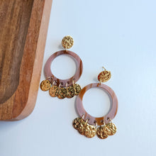 Load image into Gallery viewer, Francesca Earrings - Mauve &amp; Copper