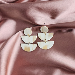 Elsie Earrings - Golden Ivory