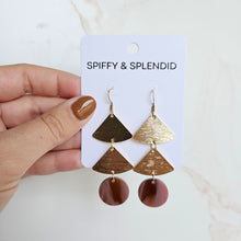 Load image into Gallery viewer, Anya Earrings - Mauve &amp; Copper
