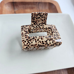 Carly Hair Claw - Brown Dot