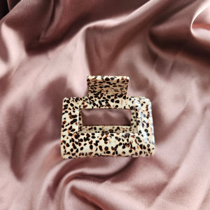 Carly Hair Claw - Brown Dot