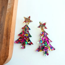 Load image into Gallery viewer, Christmas Trees - Pink Sparkle