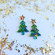 Load image into Gallery viewer, Christmas Trees - Green Sparkle