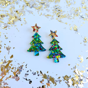 Christmas Trees - Green Sparkle