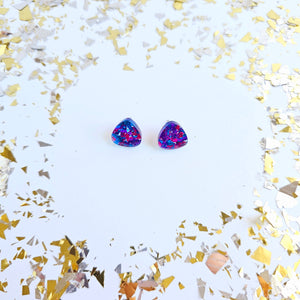 Gemma Studs - Purple Sparkle