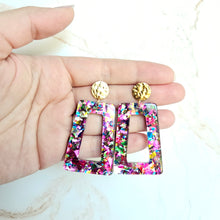 Load image into Gallery viewer, Avery Earrings - Pink Sparkle
