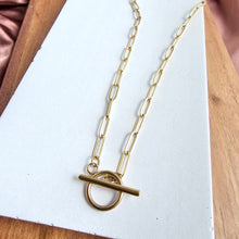 Load image into Gallery viewer, Luxe Gold Paper Clip Chain - 20&quot;