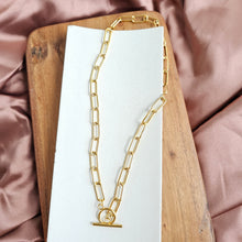 Load image into Gallery viewer, Luxe Gold Chunky Paper Clip Chain - 20&quot;