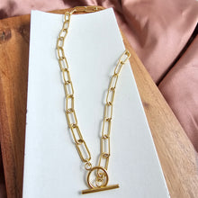 Load image into Gallery viewer, Luxe Gold Chunky Paper Clip Chain - 18&quot;
