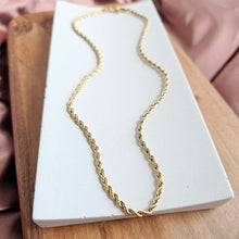 Load image into Gallery viewer, Luxe Gold Rope Chain - 18&quot;
