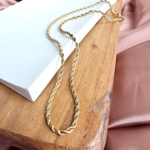 Luxe Gold Rope Chain - 16"