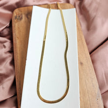 Load image into Gallery viewer, Luxe Gold Herringbone Chain - 20&quot;
