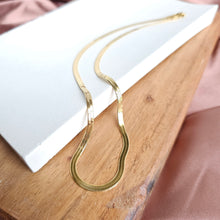 Load image into Gallery viewer, Luxe Gold Delicate Herringbone Chain - 16&quot;
