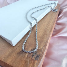 Load image into Gallery viewer, Luxe Silver Rope Chain - 18&quot;
