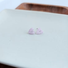 Load image into Gallery viewer, Hand Drawn Heart Studs - Lavender Purple