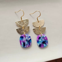 Load image into Gallery viewer, Elena Earrings - Purple Party