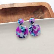 Load image into Gallery viewer, Addy Earrings - Purple Party