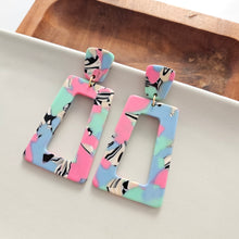 Load image into Gallery viewer, Avery Earrings - 80&#39;s Pastel