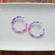 Load image into Gallery viewer, Camy Hoops - Cotton Candy
