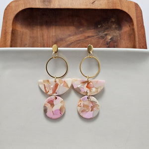 Wren Earrrings - Peachy Pink