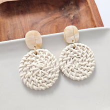 Load image into Gallery viewer, Dominica Earrings - Light Rattan