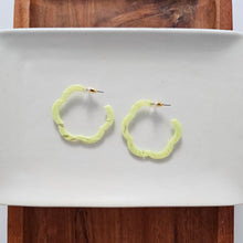 Load image into Gallery viewer, Posey Hoops - Lime Green