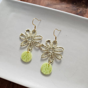 Maisy Earrings - Lime Green