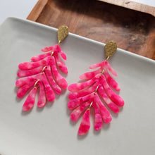 Load image into Gallery viewer, Palm Earrings - Hot Pink
