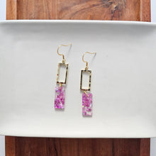 Load image into Gallery viewer, Raya Earrings - Pink Glitter
