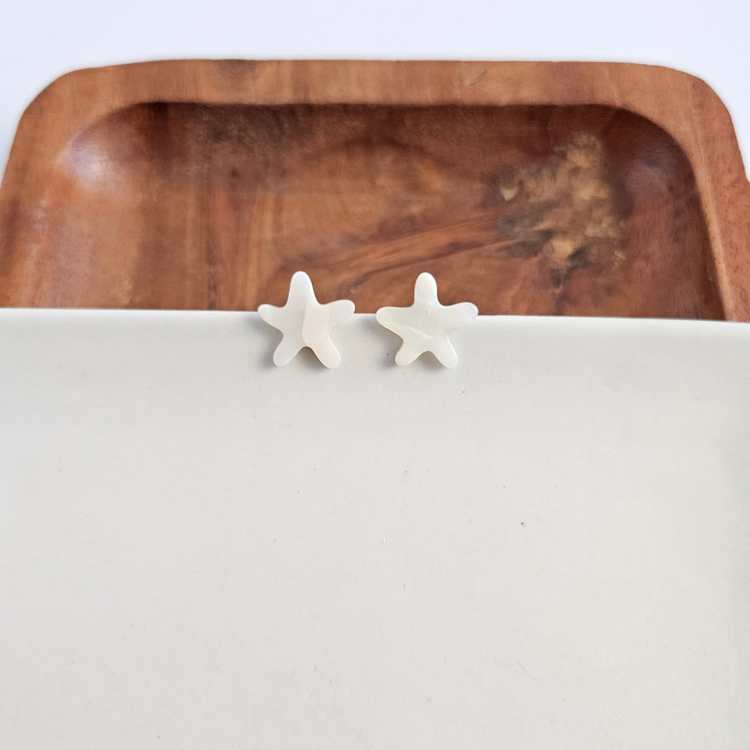Starfish Studs - Ivory