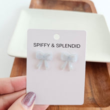 Load image into Gallery viewer, Bow Studs - Light Blue
