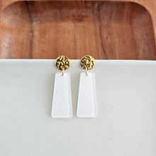 Load image into Gallery viewer, Mia Mini Earrings - White Glitter
