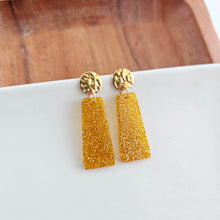 Load image into Gallery viewer, Mia Mini Earrings - Yellow Gold Glitter
