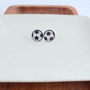 Glitter Soccer Ball Studs