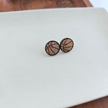 Load image into Gallery viewer, Glitter Basketball Studs
