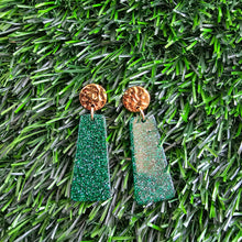 Load image into Gallery viewer, Mia Mini Earrings - Green Glitter
