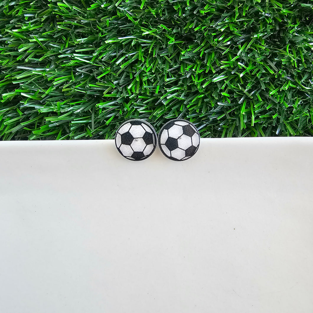 Glitter Soccer Ball Studs