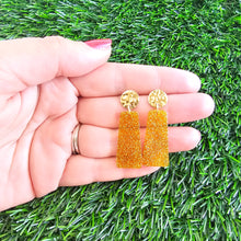 Load image into Gallery viewer, Mia Mini Earrings - Yellow Gold Glitter
