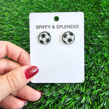 Load image into Gallery viewer, Glitter Soccer Ball Studs
