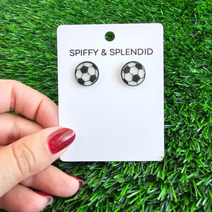 Glitter Soccer Ball Studs