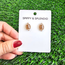 Load image into Gallery viewer, Glitter Football Studs
