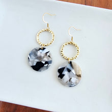 Load image into Gallery viewer, Rylee Earrings - Ivory &amp; Slate
